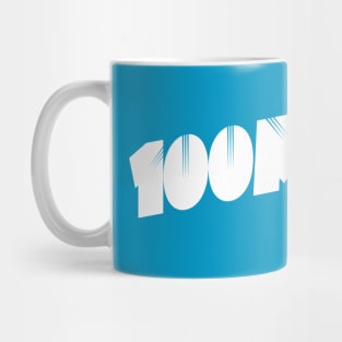 "100M" 100 Miler | Ultra Runner Shirt | Ultrarunner gift Mug